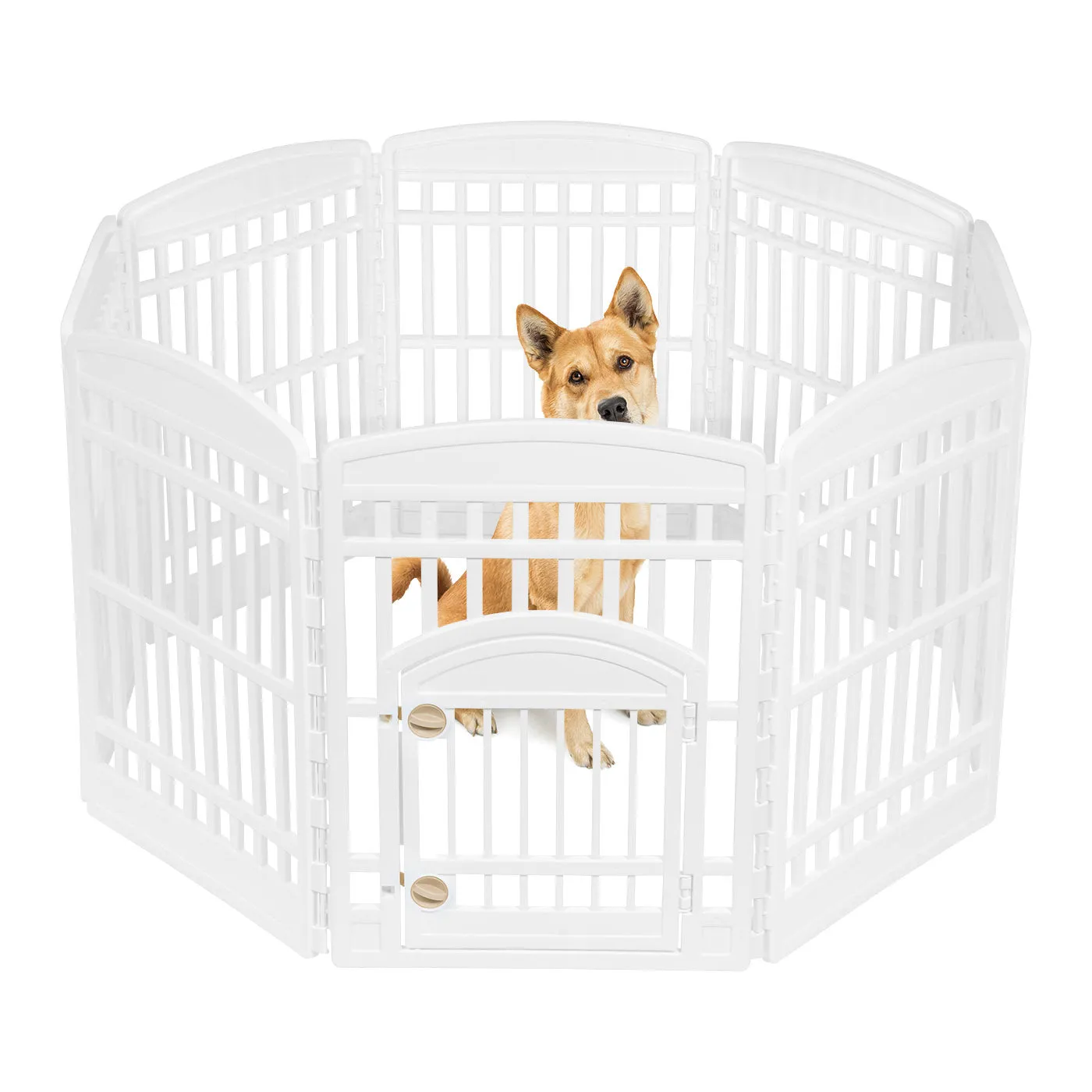 34" Exercise 8-Panel Pet Playpen with Door