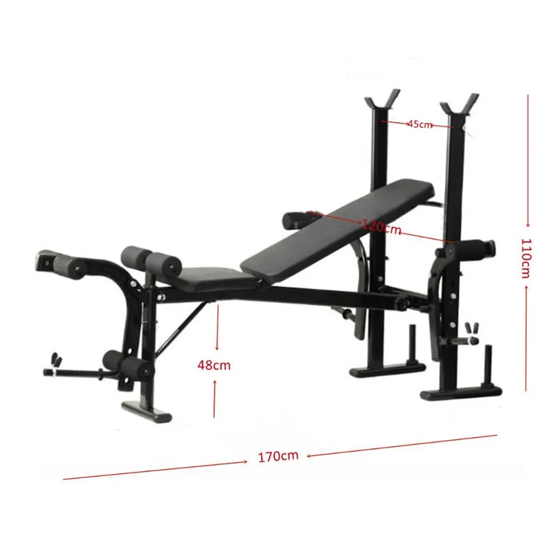 7-In-1 Barbell Rack Weight Bench E8-6-5