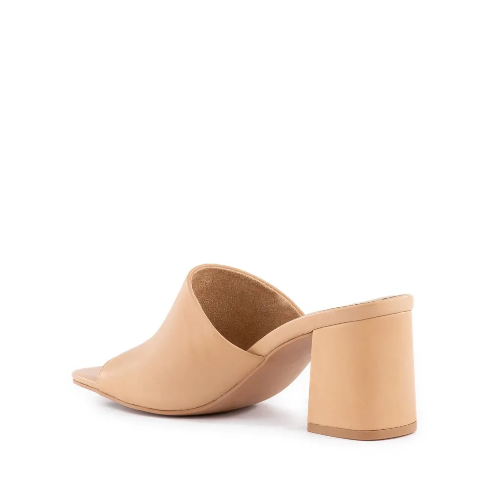 Adapt Leather Slip On Heel