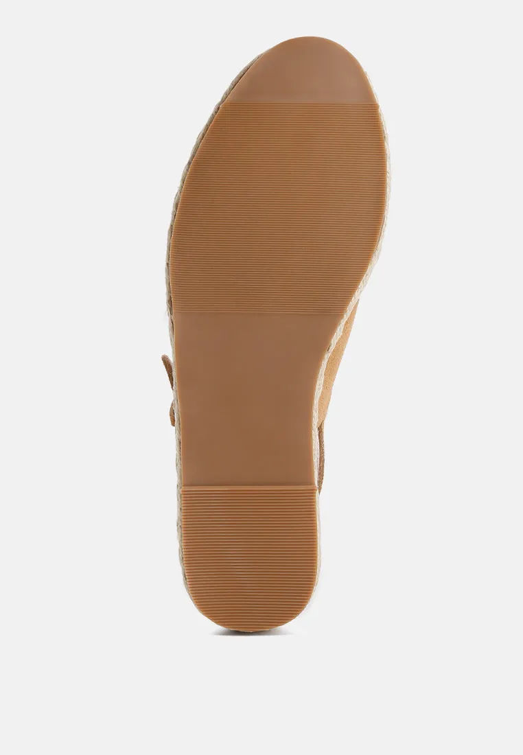 Affie Suede Slingback Strap Espadrilles
