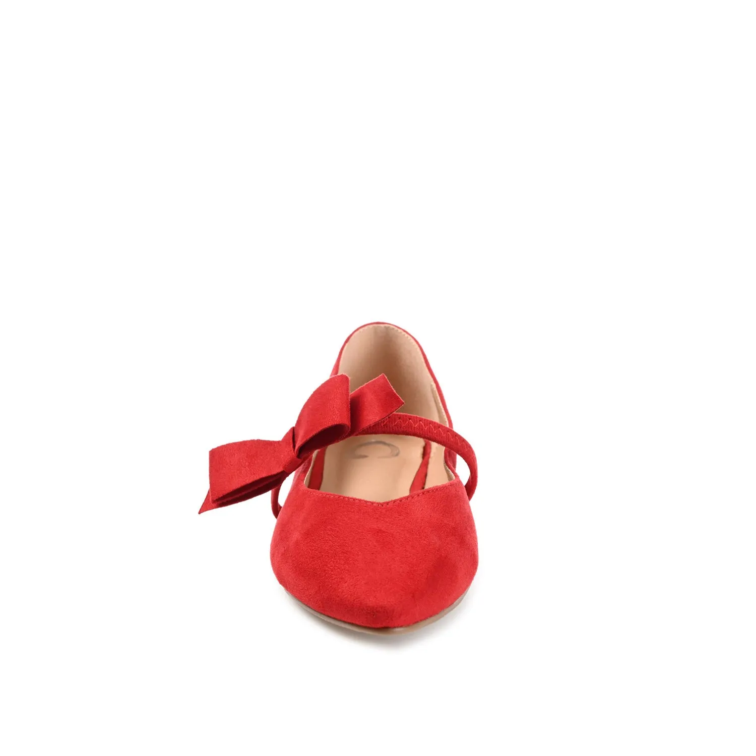 AIZLYNN MARY JANE FLATS IN FAUX SUEDE