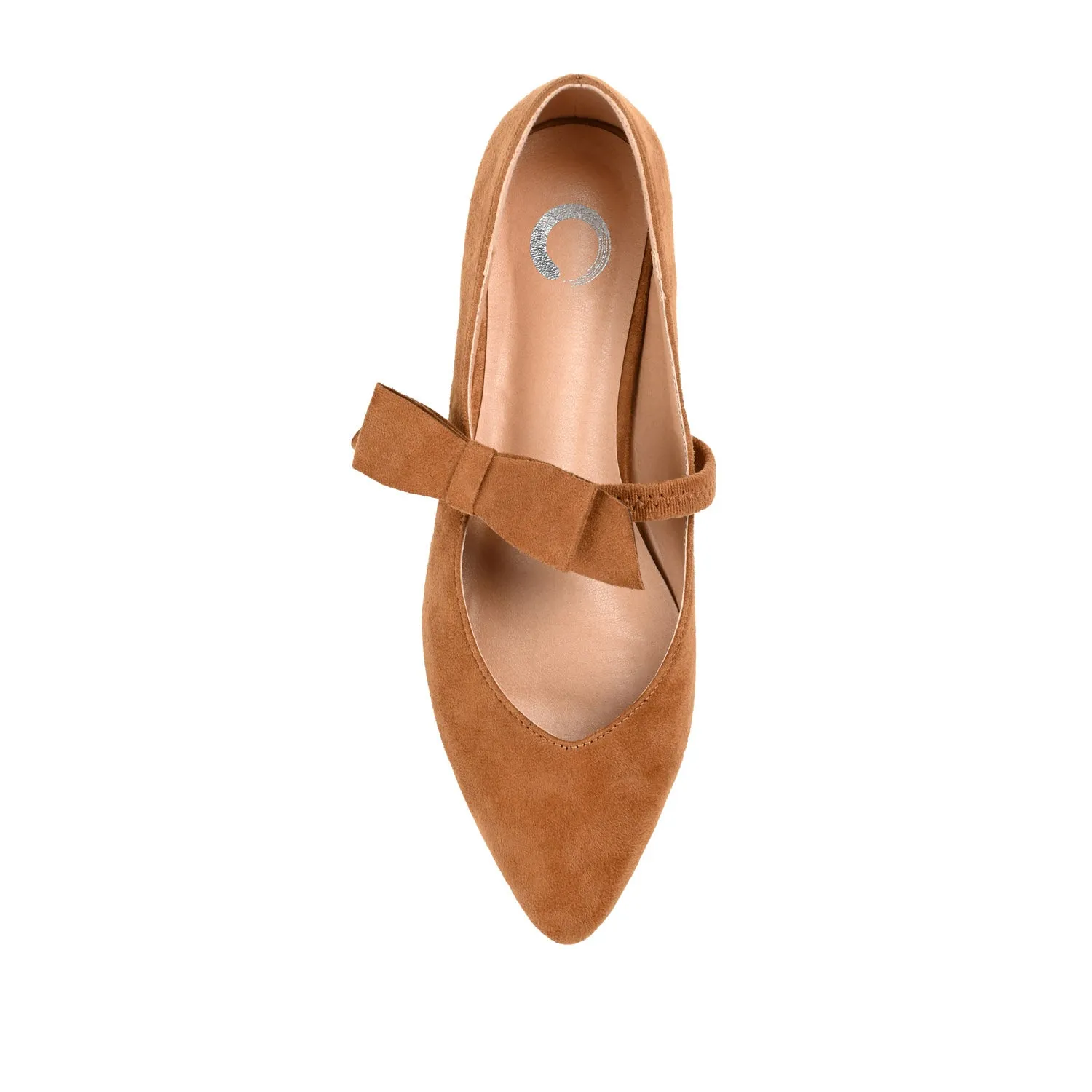 AIZLYNN MARY JANE FLATS IN FAUX SUEDE