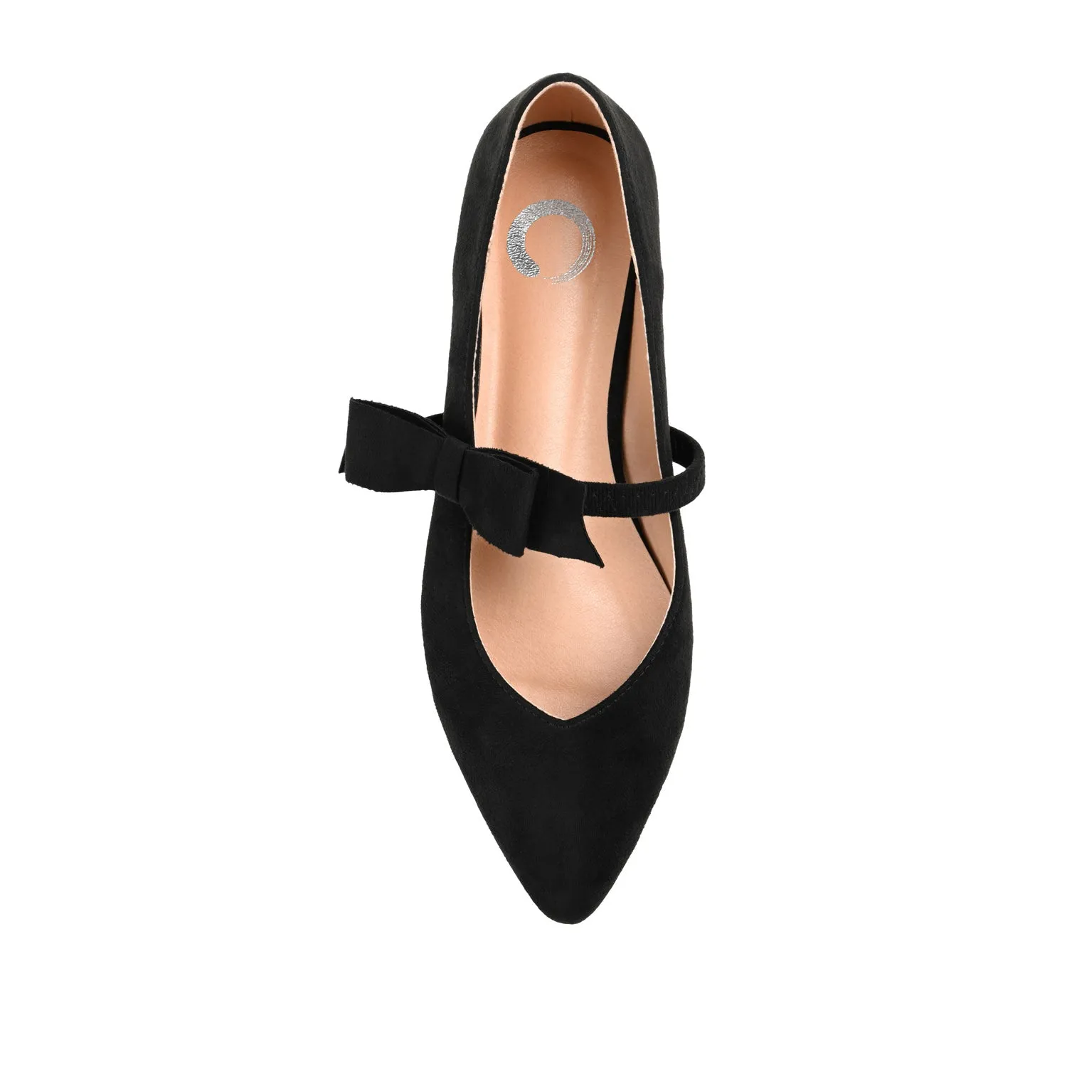 AIZLYNN MARY JANE FLATS IN FAUX SUEDE