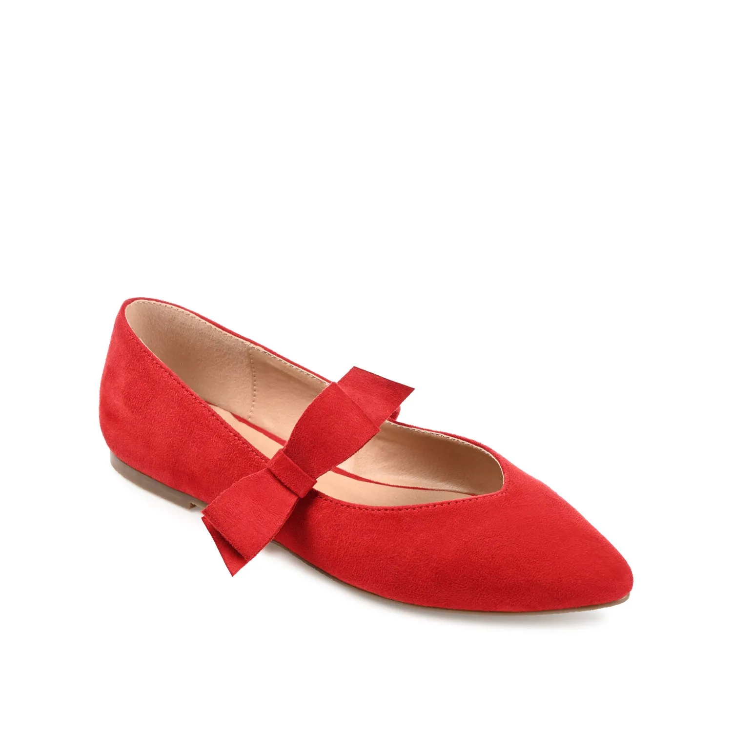 AIZLYNN MARY JANE FLATS IN FAUX SUEDE