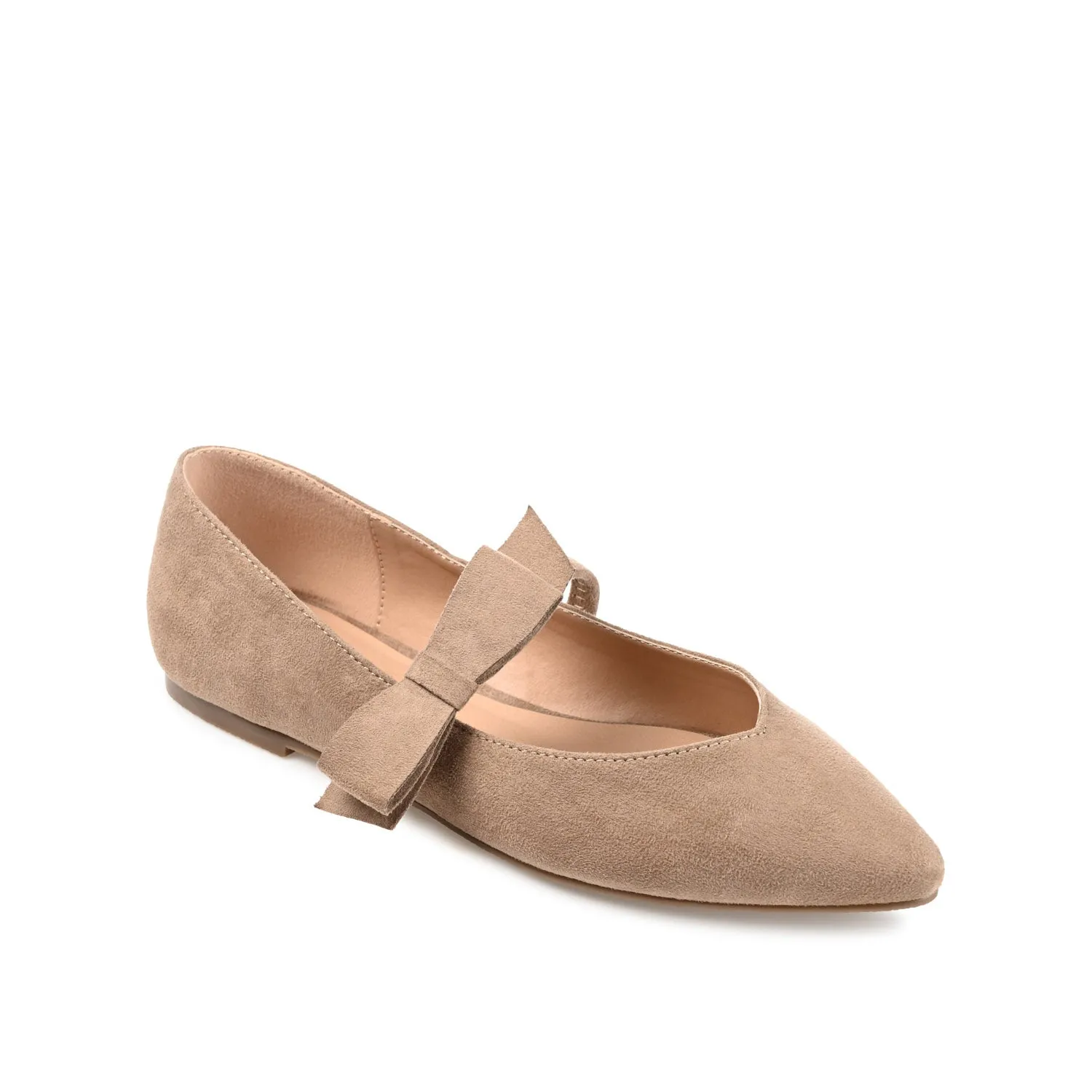 AIZLYNN MARY JANE FLATS IN FAUX SUEDE