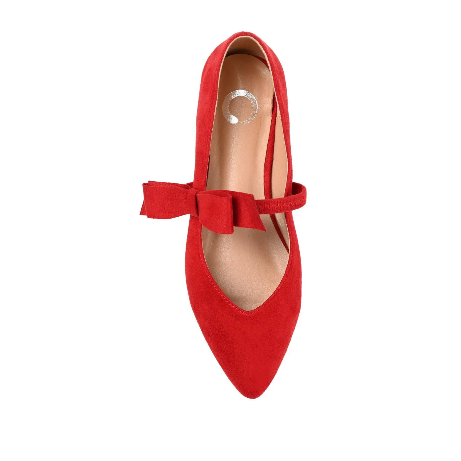 AIZLYNN MARY JANE FLATS IN FAUX SUEDE