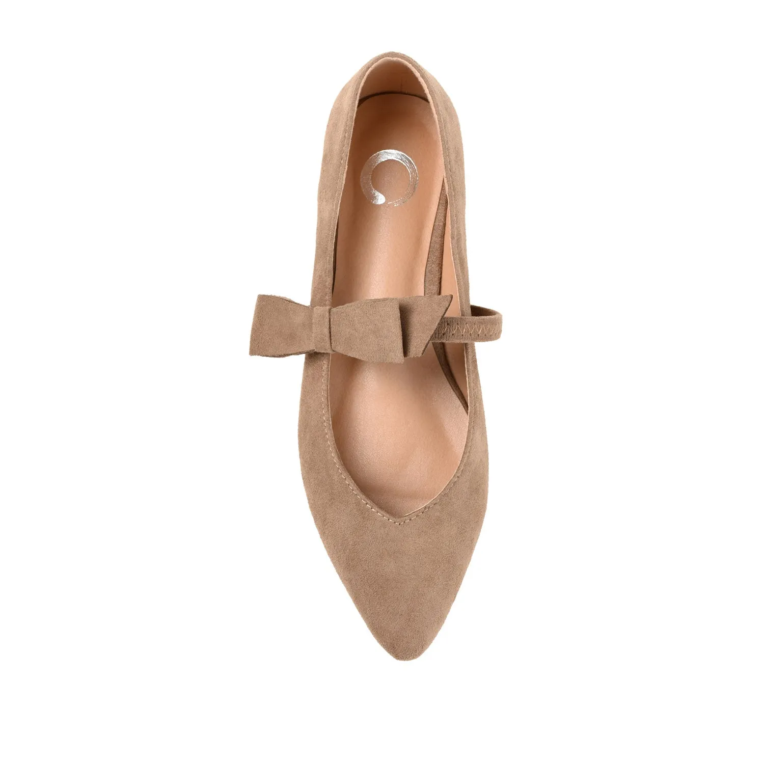 AIZLYNN MARY JANE FLATS IN FAUX SUEDE