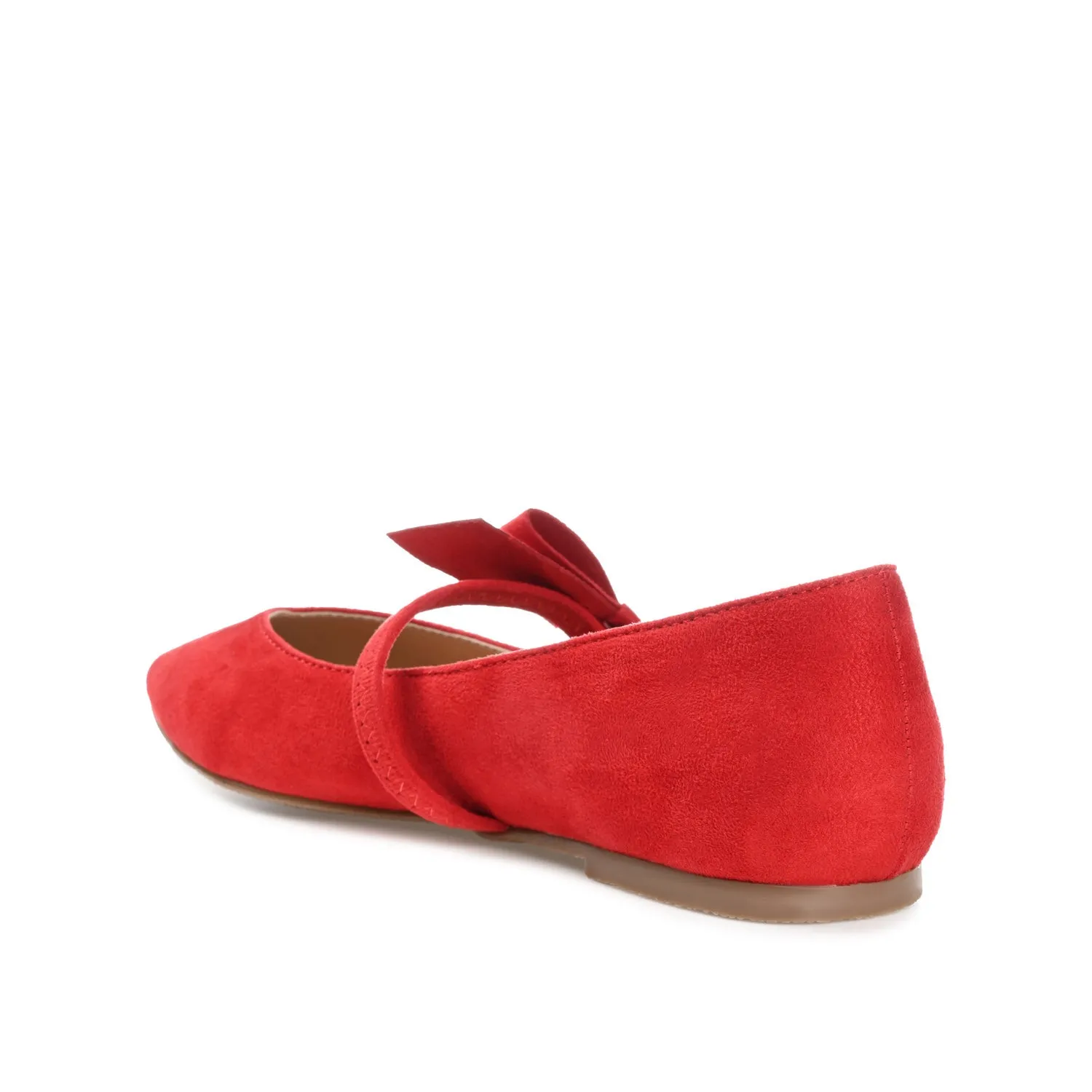 AIZLYNN MARY JANE FLATS IN FAUX SUEDE