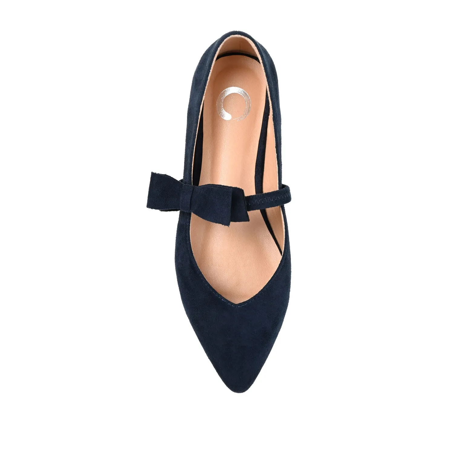 AIZLYNN MARY JANE FLATS IN FAUX SUEDE