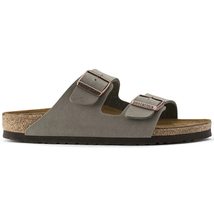 'Birkenstock' Women's Arizona Birkibuc® Sandal - Stone