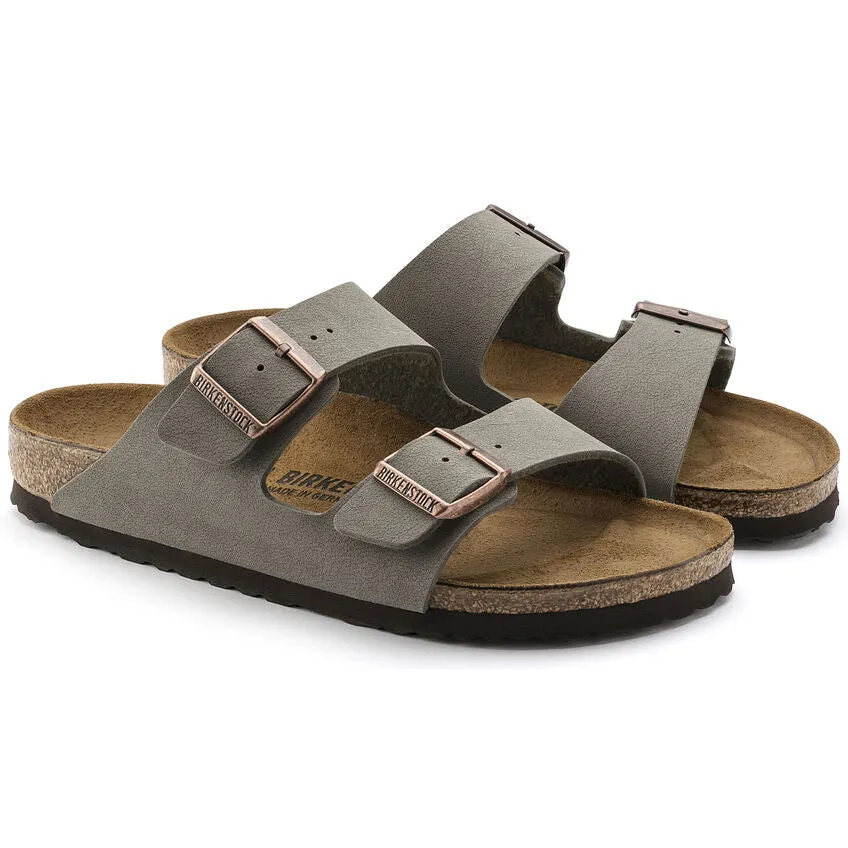 'Birkenstock' Women's Arizona Birkibuc® Sandal - Stone