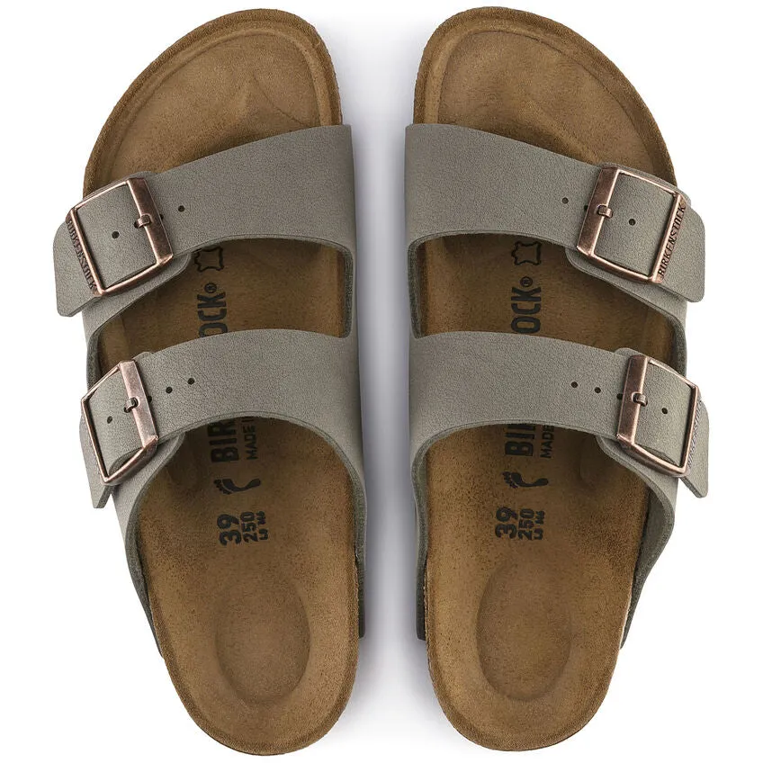 'Birkenstock' Women's Arizona Birkibuc® Sandal - Stone
