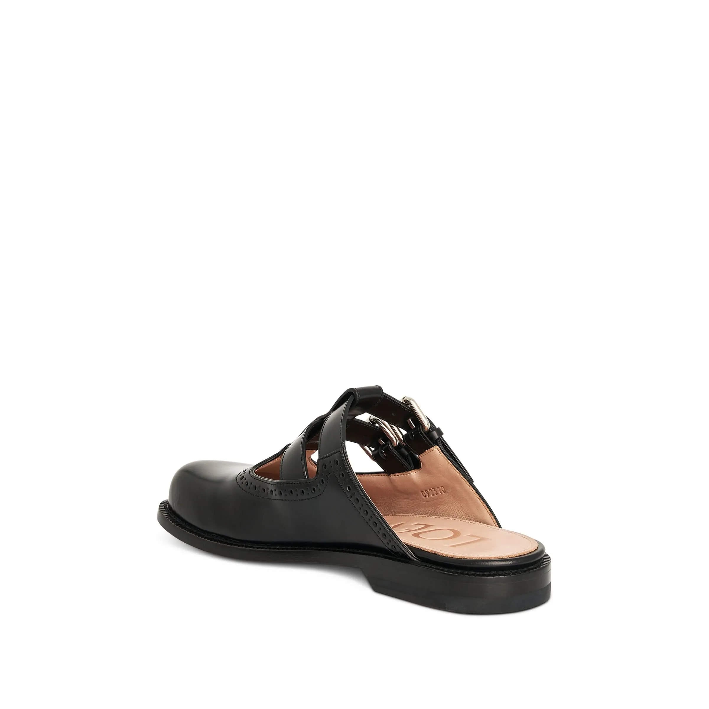 Campo Mary Jane Mule in Black