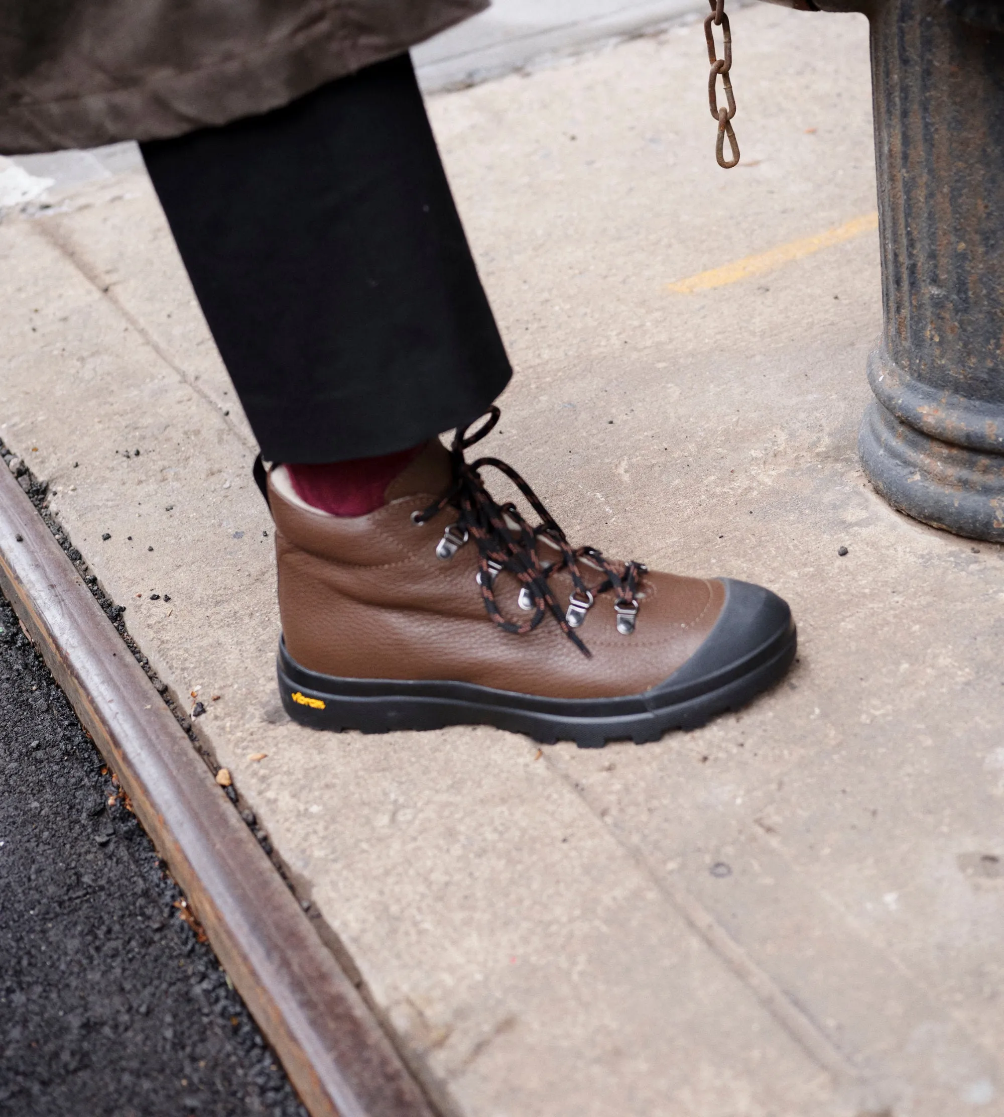 Catskill Vibram Boot Dark Brown Merino
