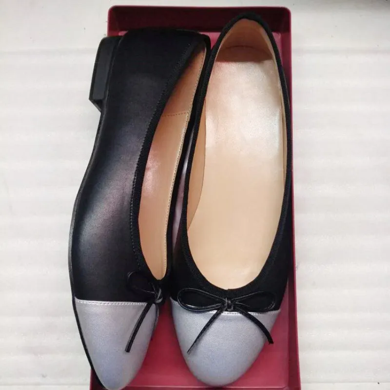 Classic Ballet Flats with Simple Bow Knot Accent