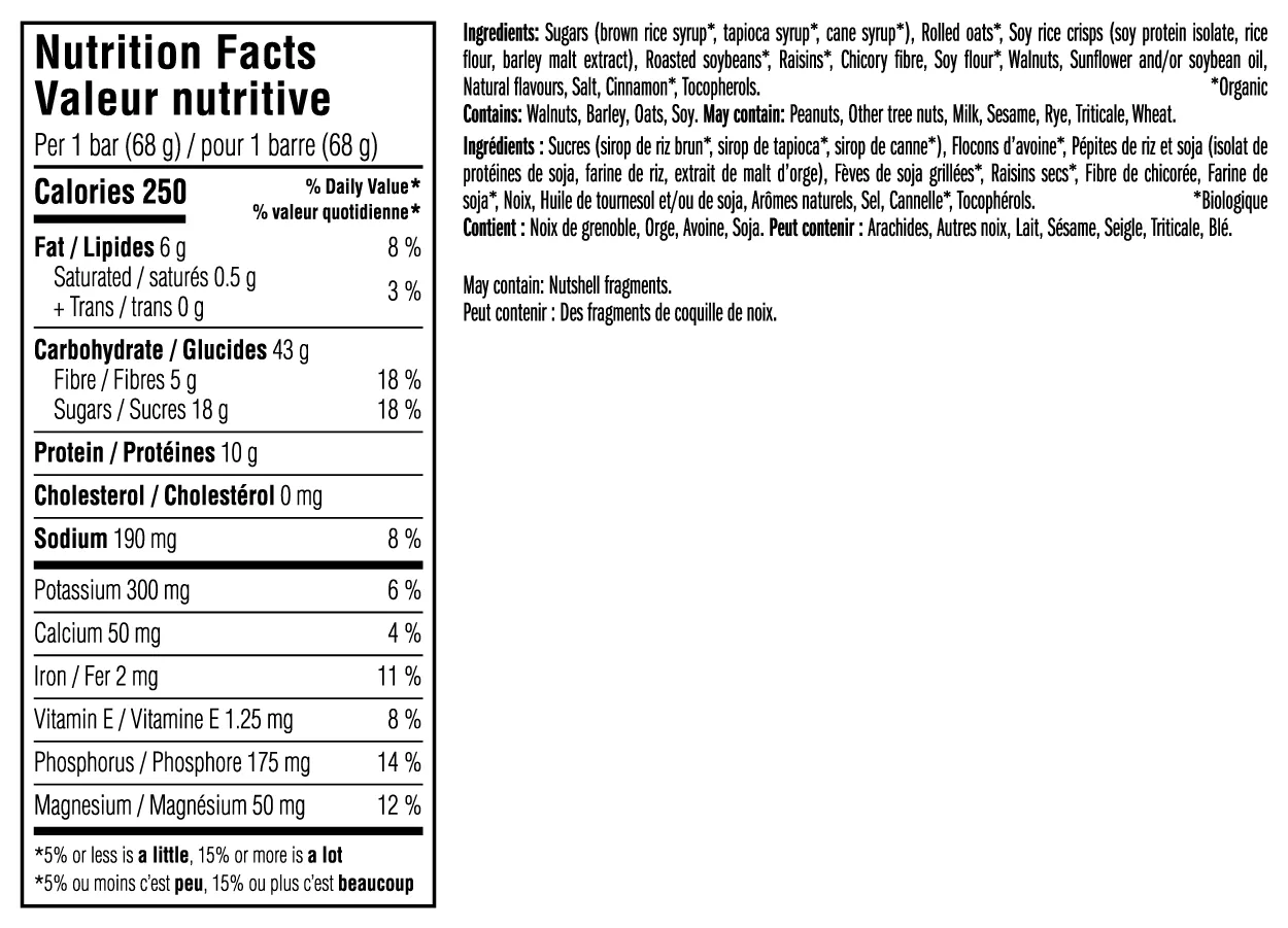 Clif Bar - Oatmeal Raisin Walnut