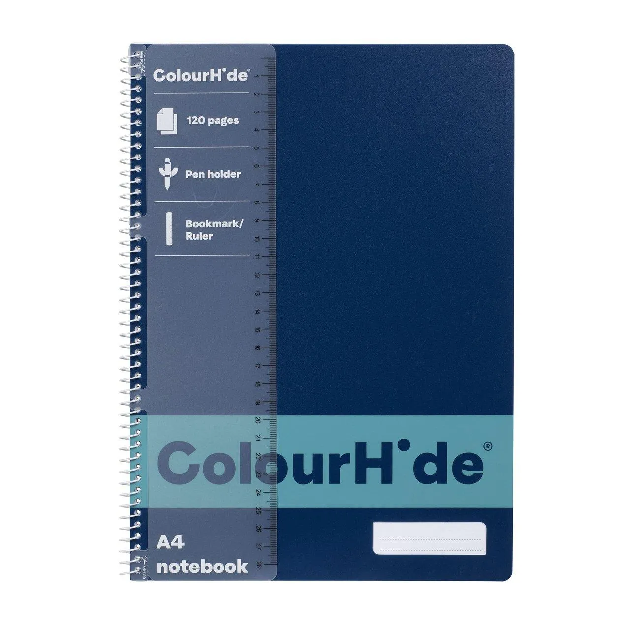 Colourhide Notebook 120 Page A4 Navy