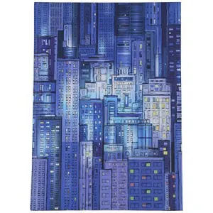 Cumberland Blue Cityscape Notebook Casebound 100 Leaf A4
