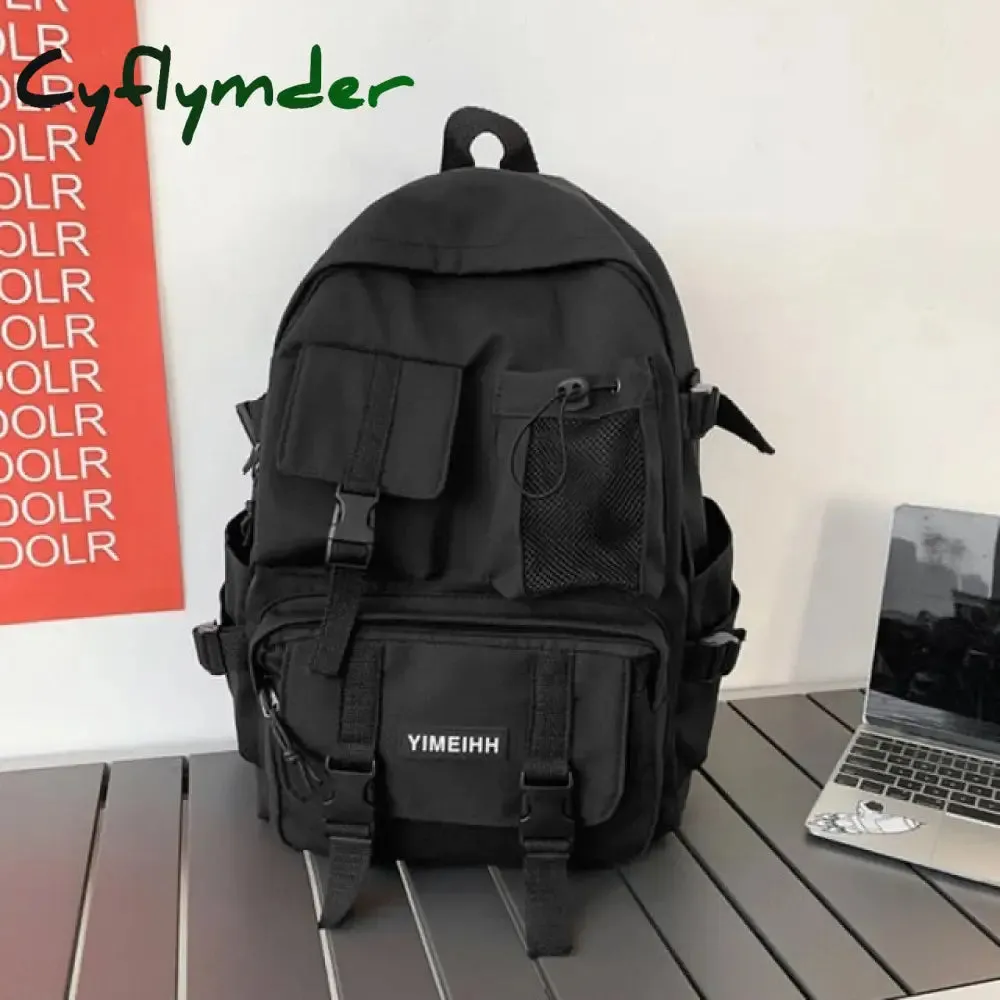Cyflymder Multifunctional Teenager Laptop Backpack Women Cool Canvas School Bag High Quality Student Backpacks Boy Girl Fashion Schoolbag