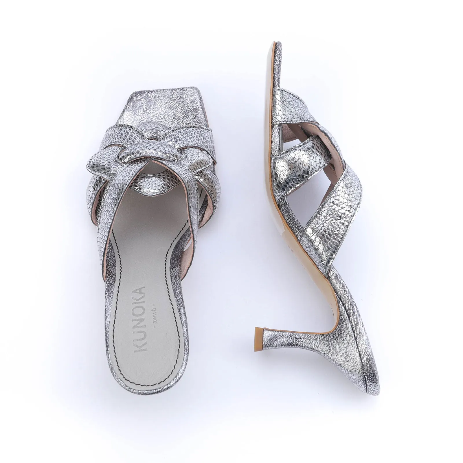CYNTHIA high heel sandal - silver