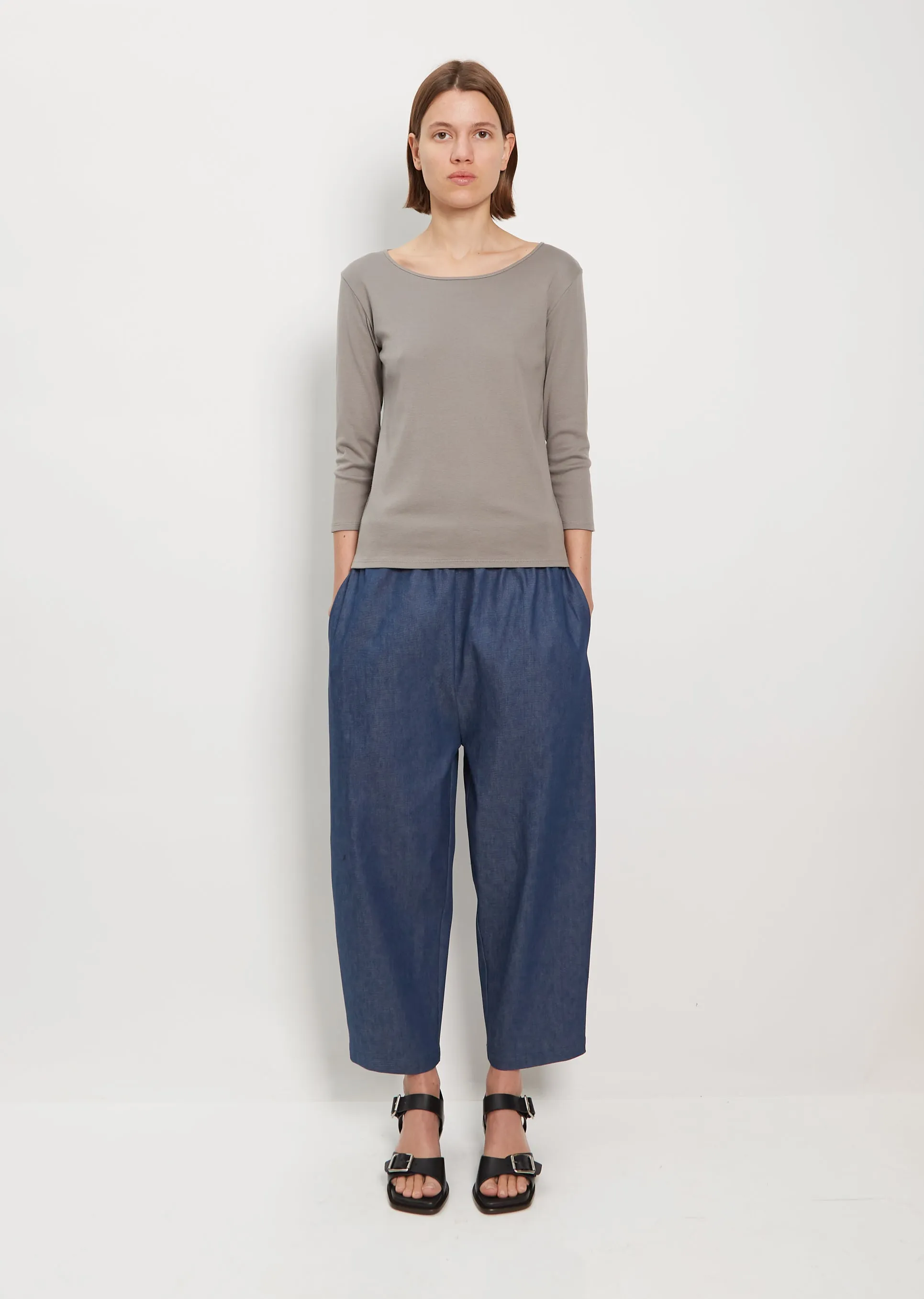 Denim Pull On Trouser