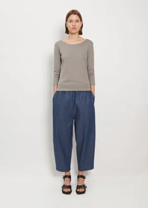 Denim Pull On Trouser
