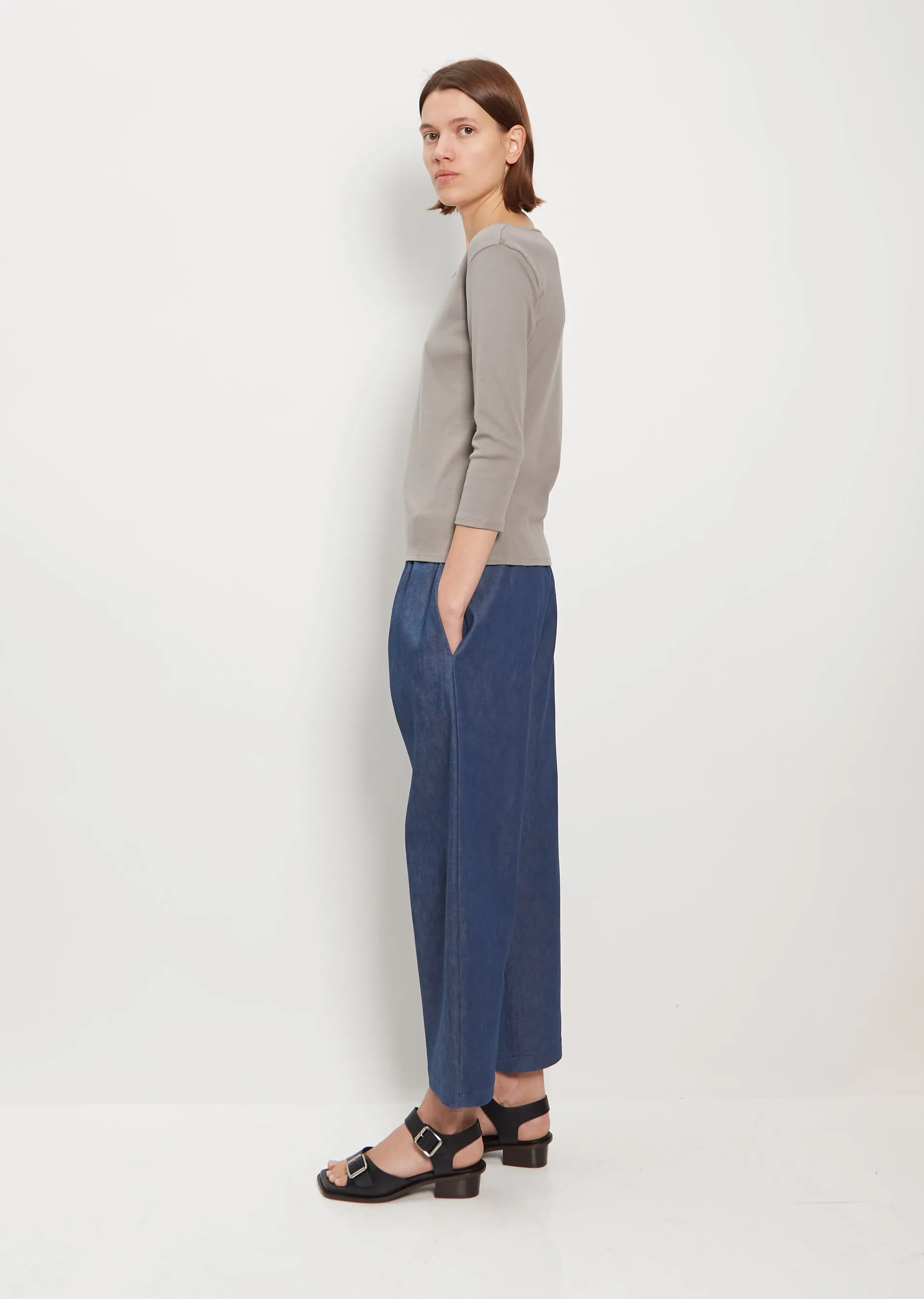 Denim Pull On Trouser