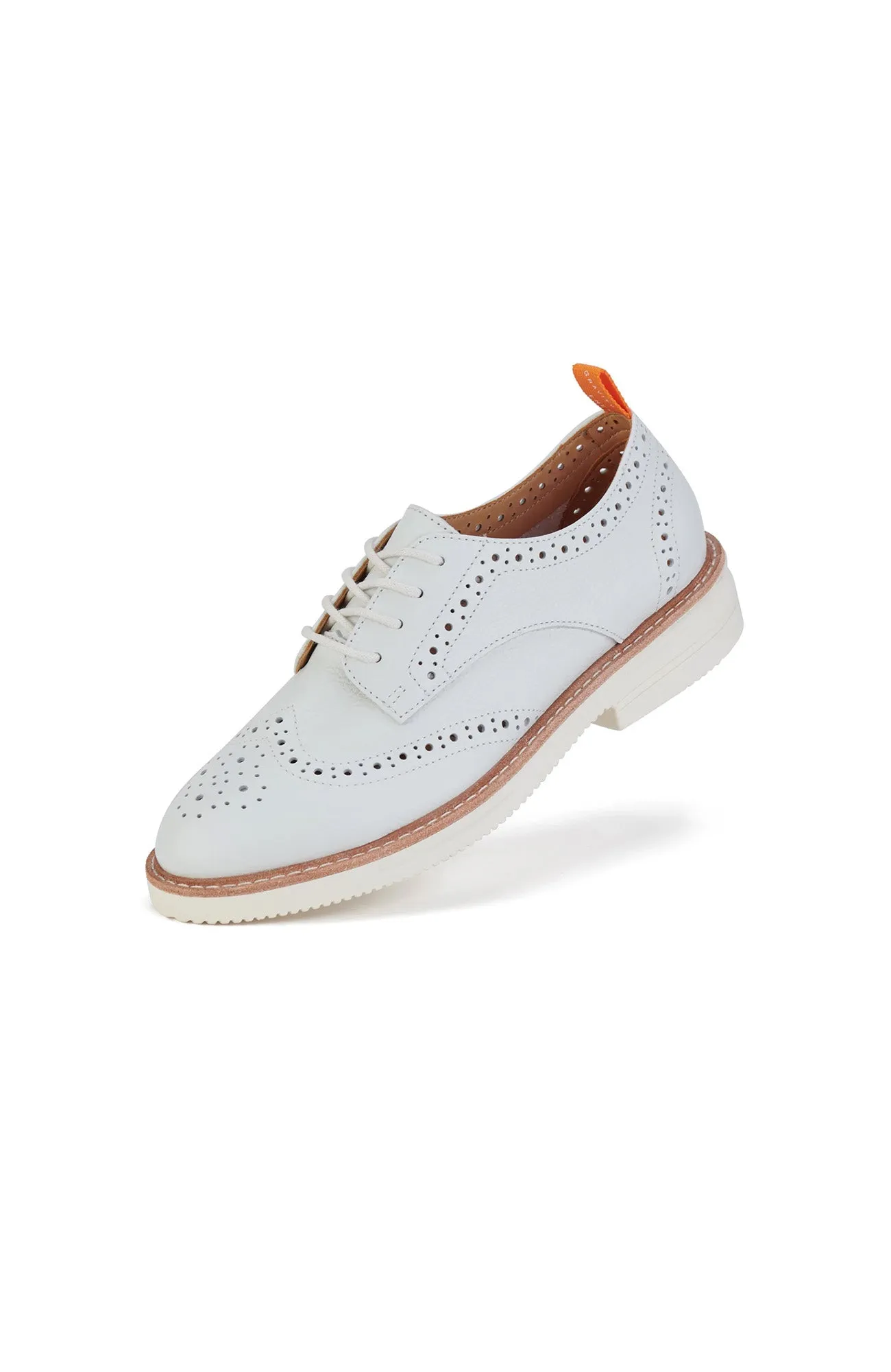 Derby Brogue Rise White Tumble