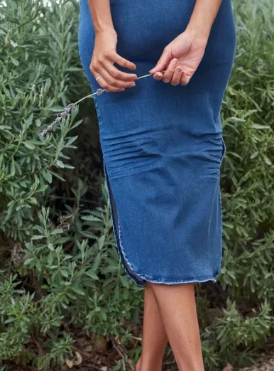 DONEGAL Unforgettable Skirt in Medium Wash 1977