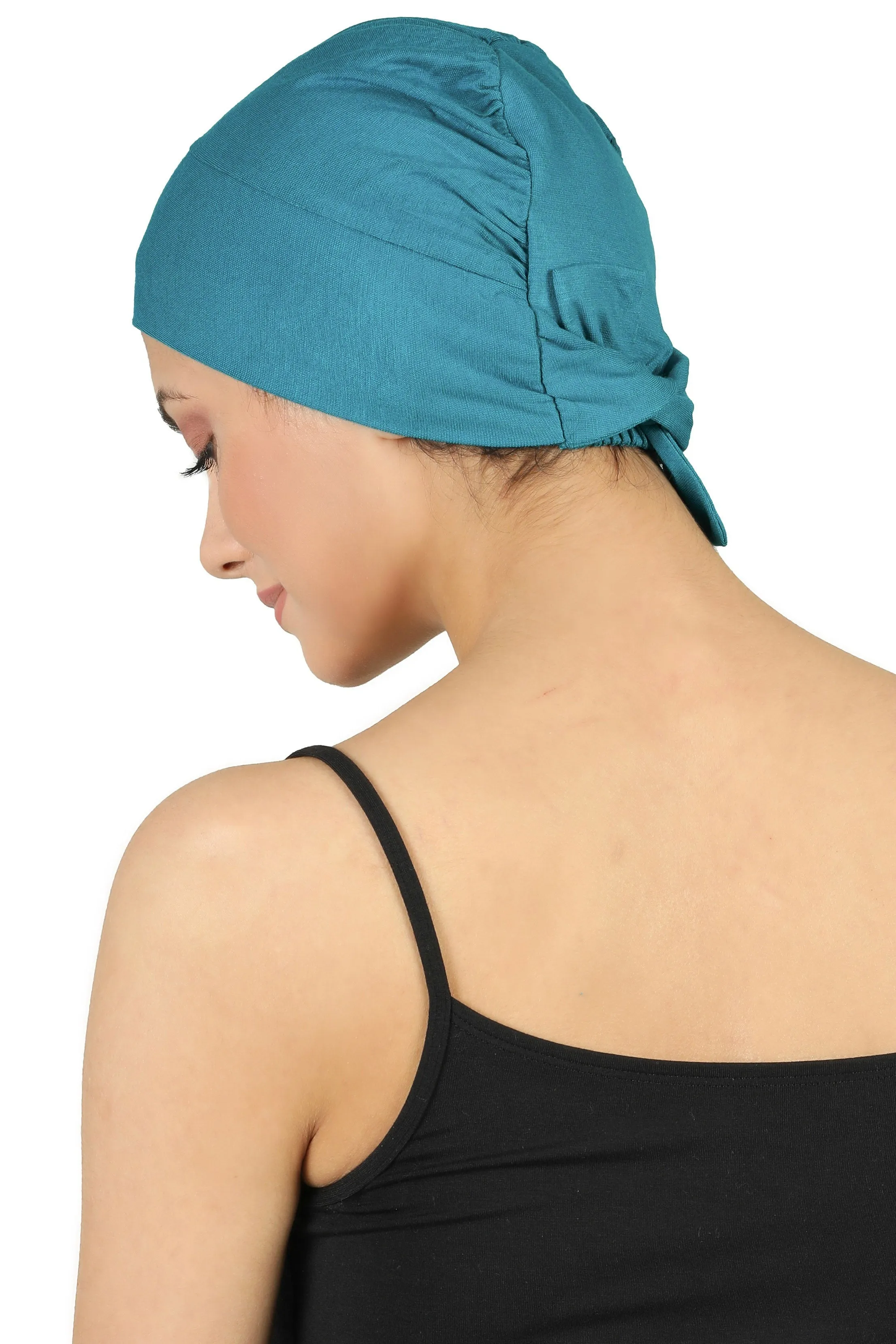Double Layer Tie Back Cotton Cap