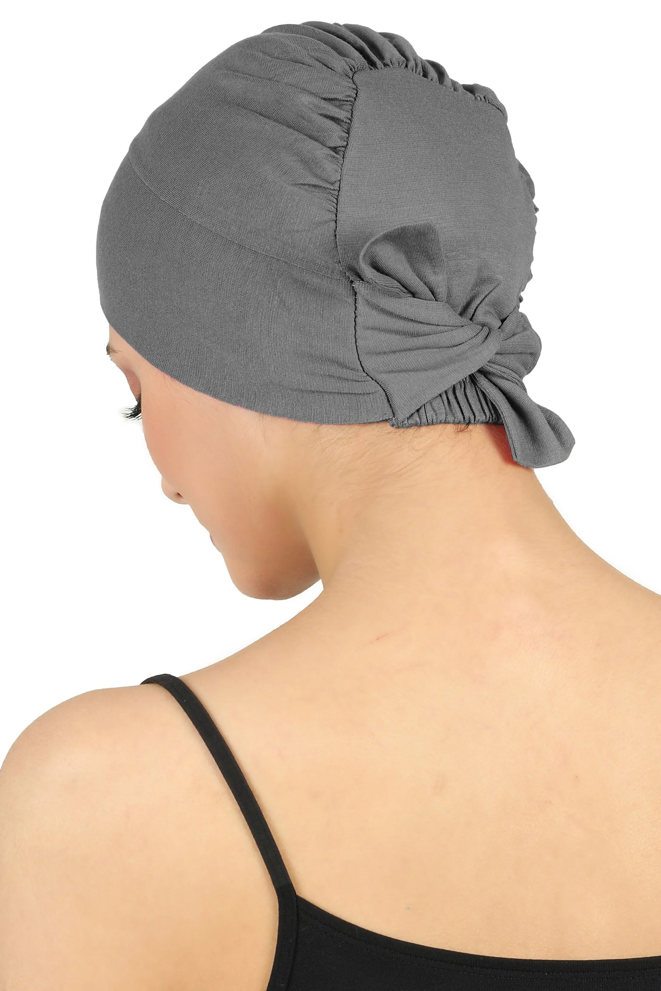 Double Layer Tie Back Cotton Cap