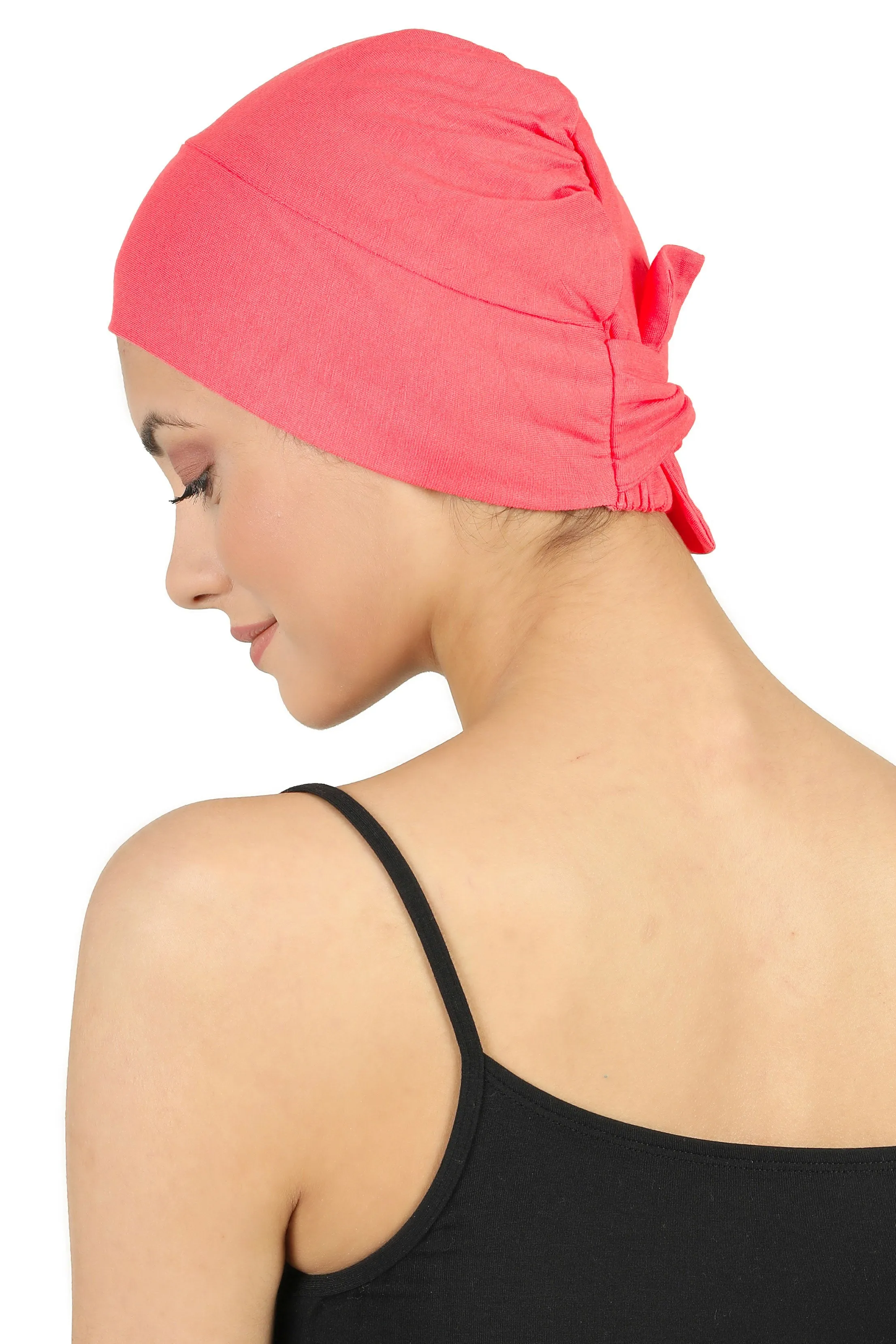 Double Layer Tie Back Cotton Cap