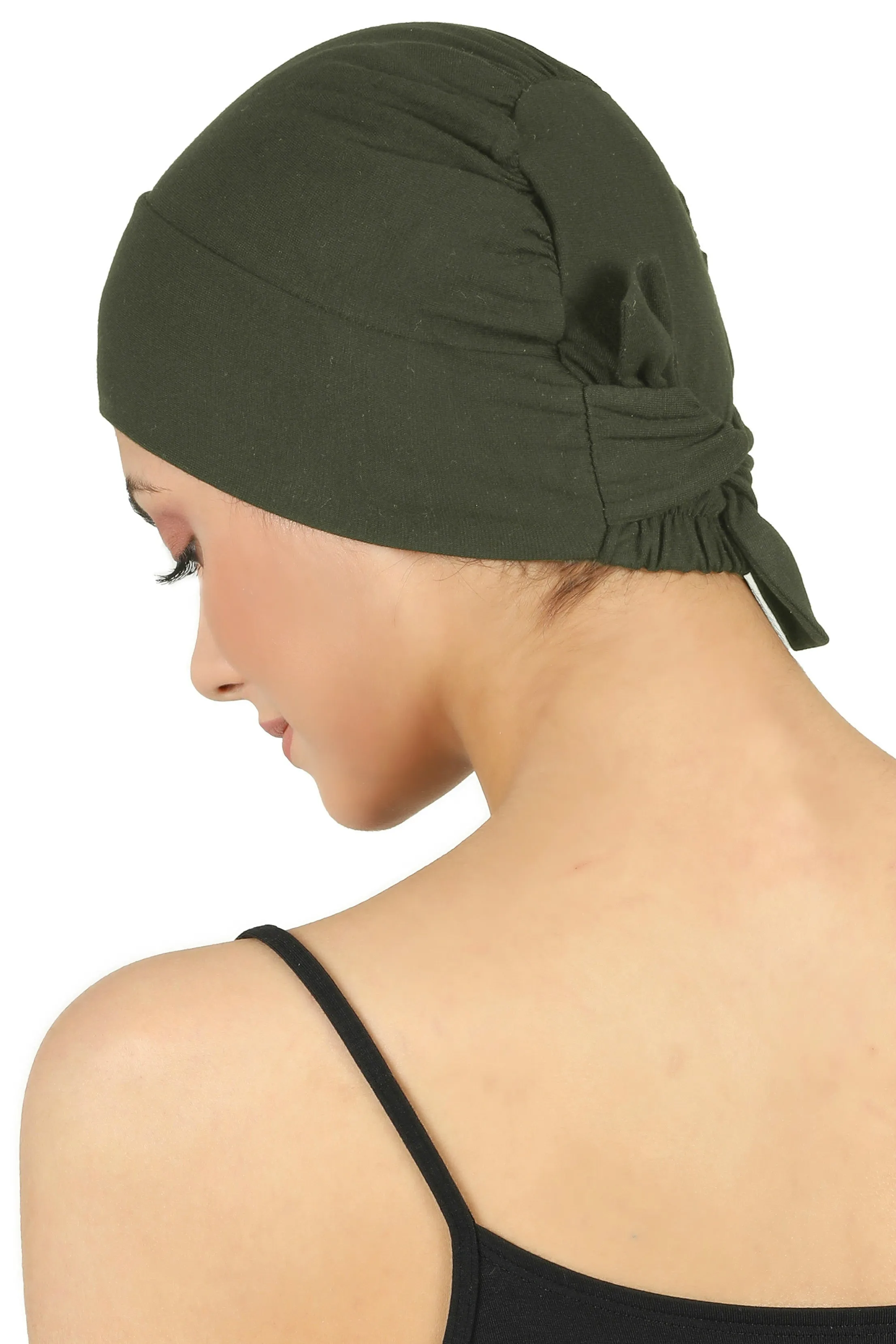 Double Layer Tie Back Cotton Cap