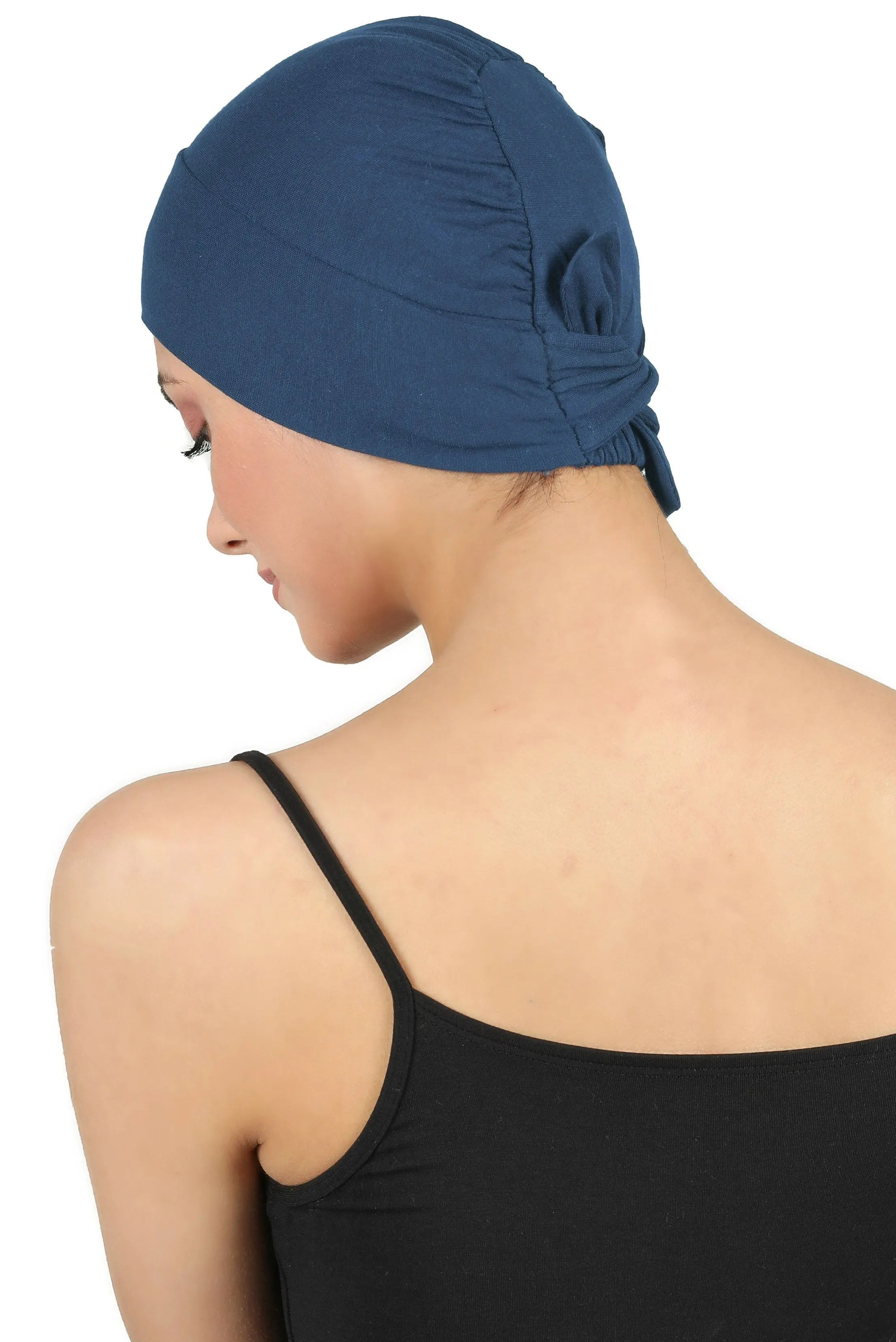 Double Layer Tie Back Cotton Cap