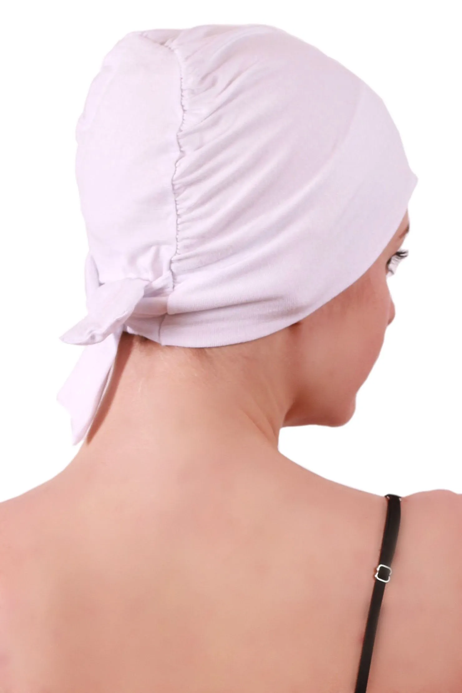 Double Layer Tie Back Cotton Cap