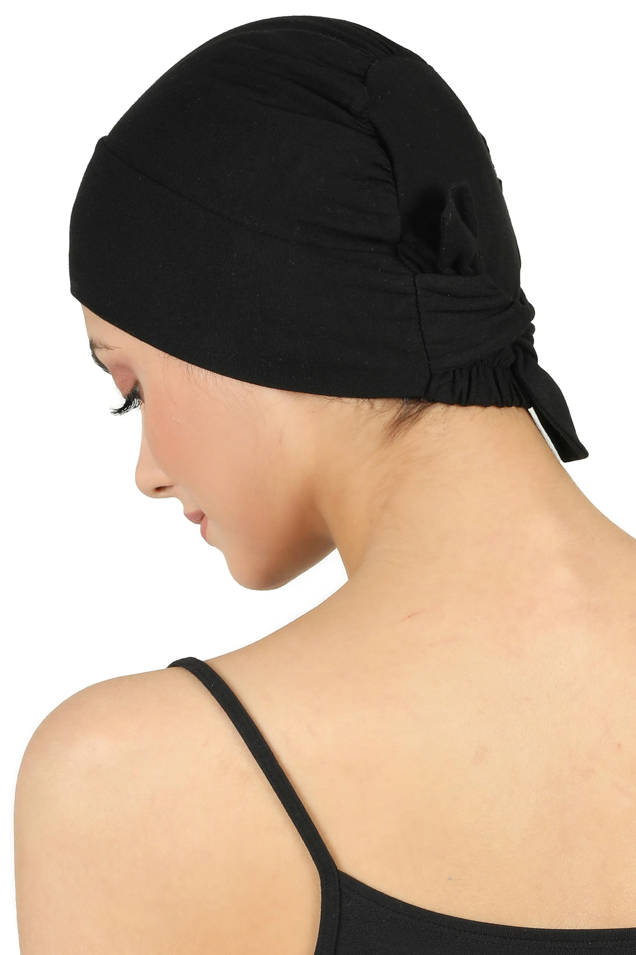 Double Layer Tie Back Cotton Cap