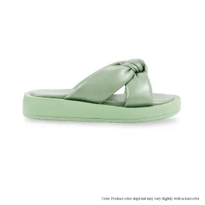 FLORIO-1 BULKY OUTSOLE SANDAL W/ BOW-SAGE