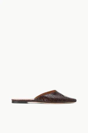 GIGI MULE | ESPRESSO CROC EMBOSSED