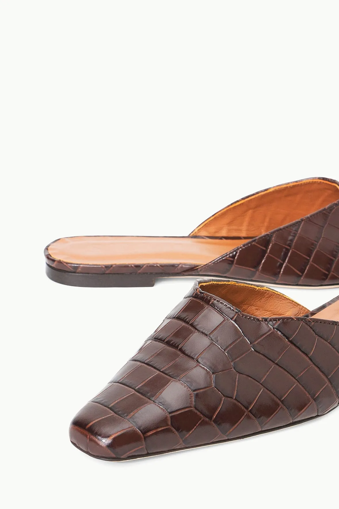 GIGI MULE | ESPRESSO CROC EMBOSSED