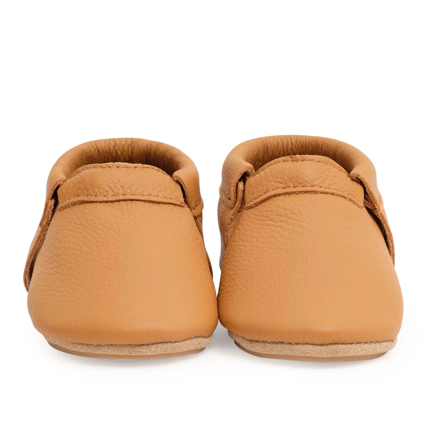 Gingersnap Hard Sole Fringeless Moccasins