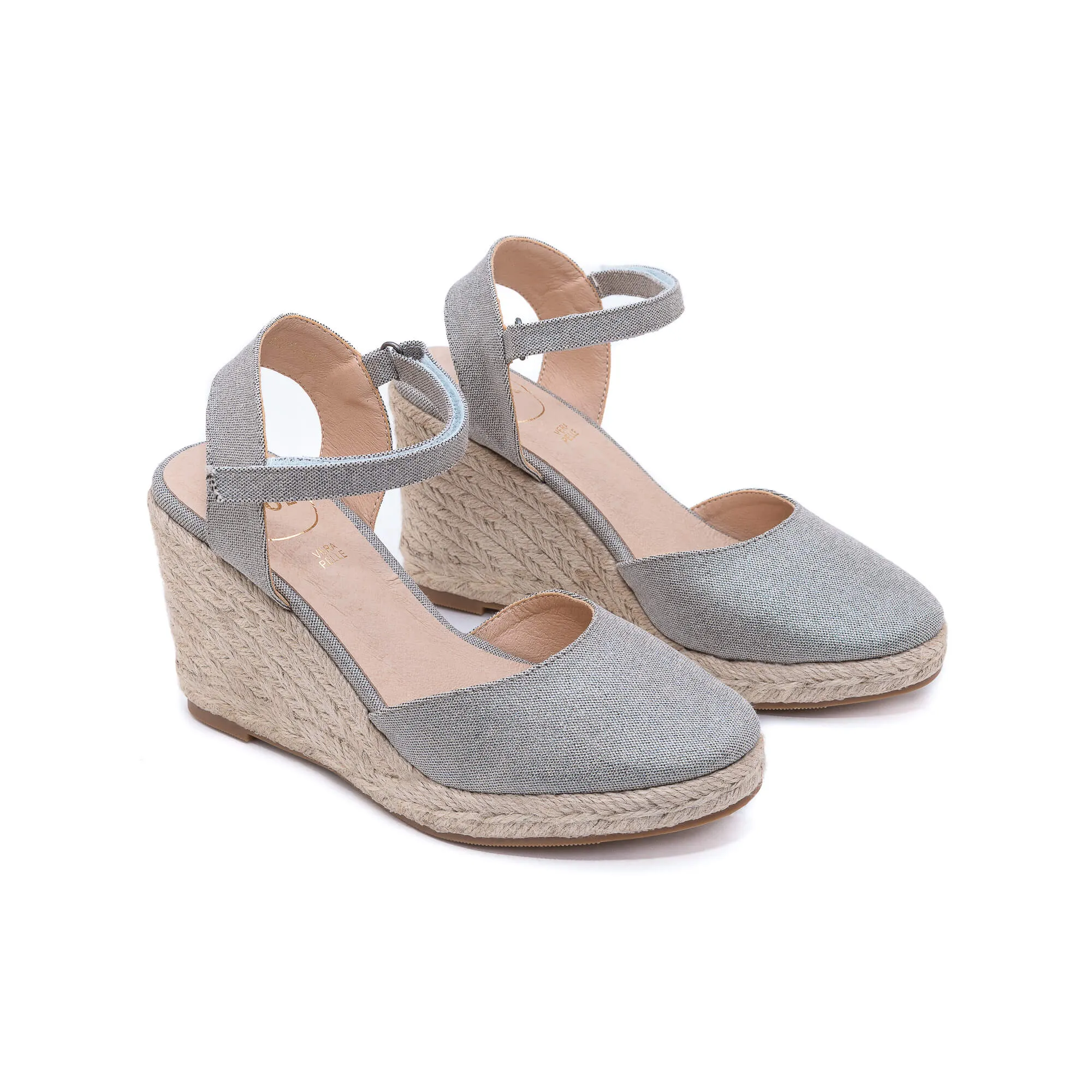 Glenda Grey Pearl Espadrilles