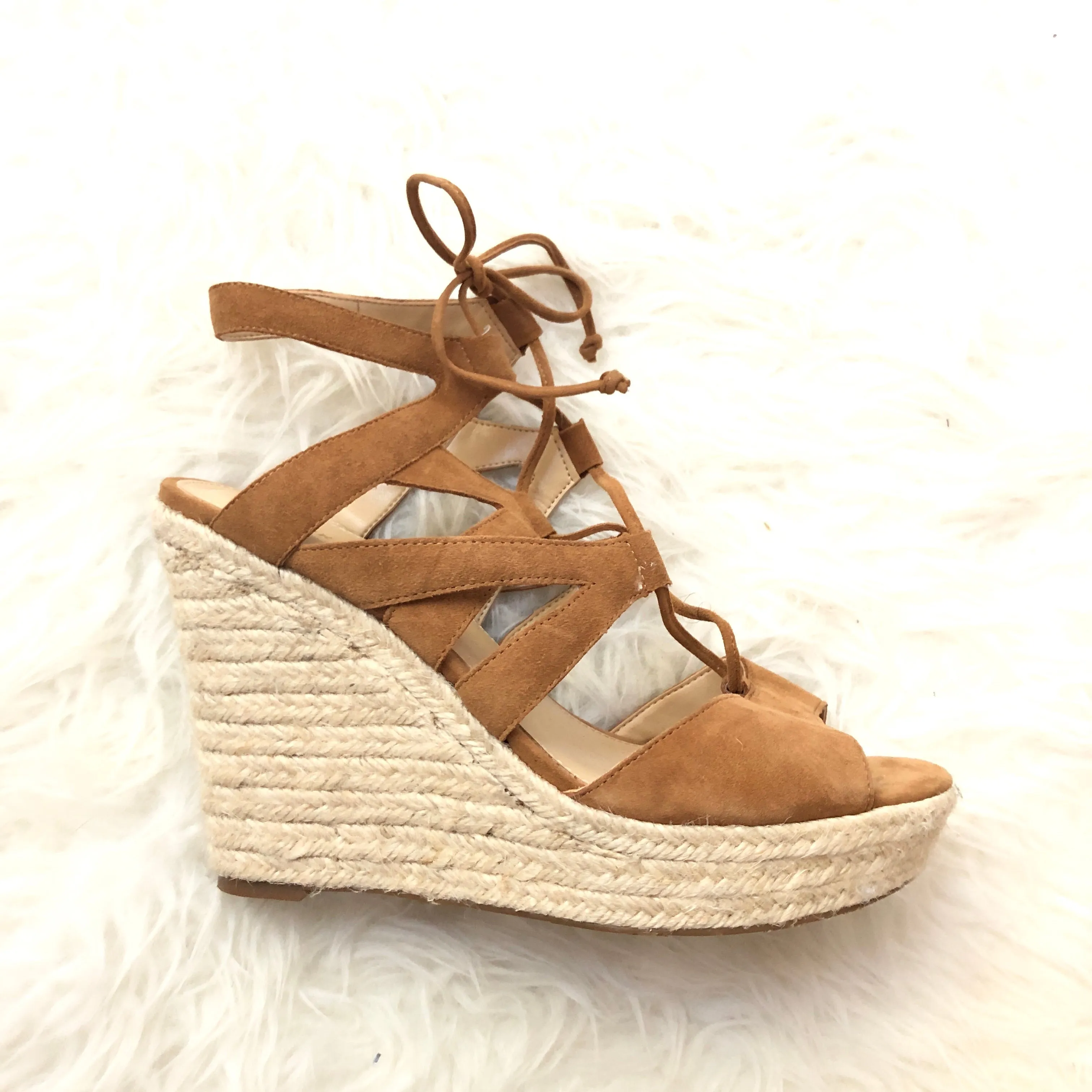 Ivanka Trump Suede Espadrilles- Size 8.5