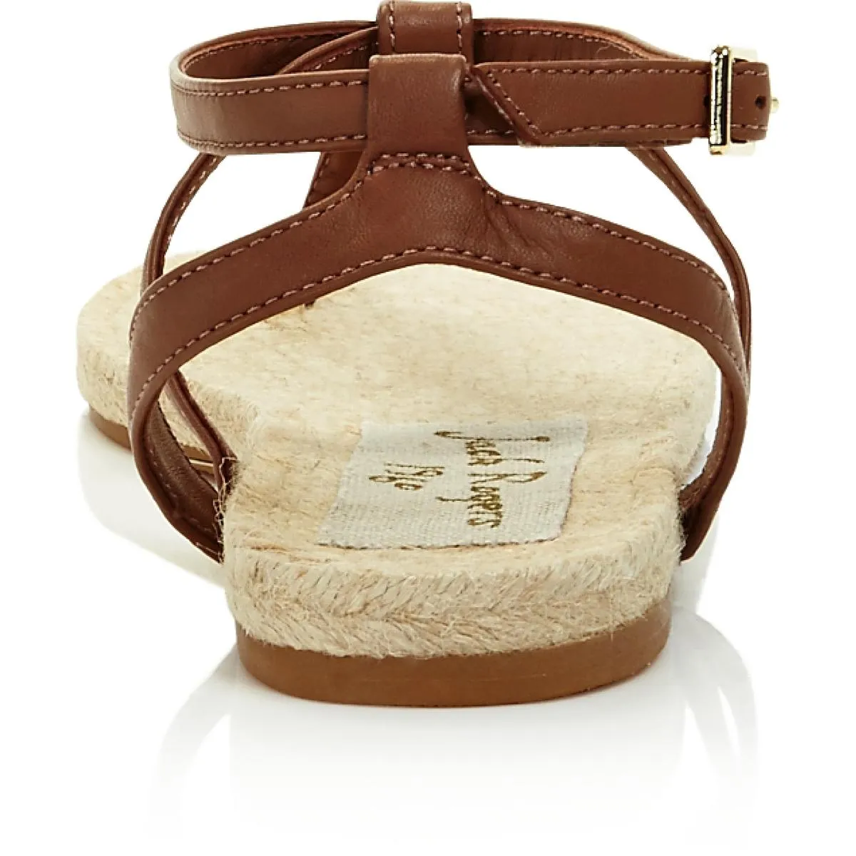 Jack Rogers Womens Evie Leather Ankle Strap Espadrilles