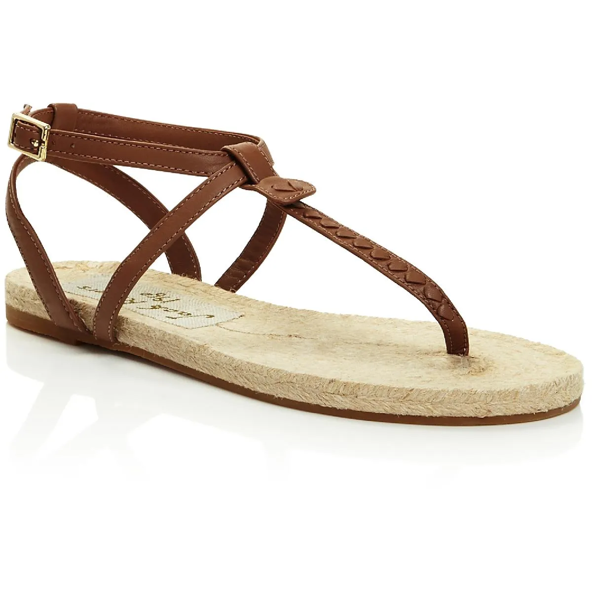 Jack Rogers Womens Evie Leather Ankle Strap Espadrilles