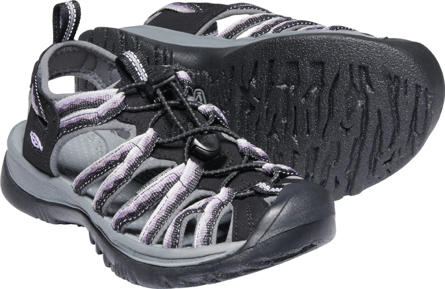 'Keen' Women's Whisper Sandal - Black / Thistle