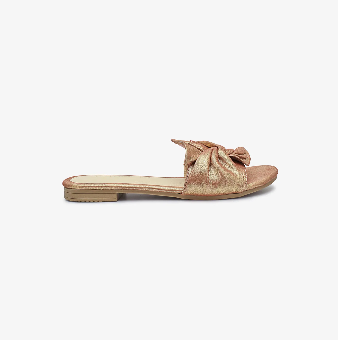 Ladies Bow Knot Leather Chappal