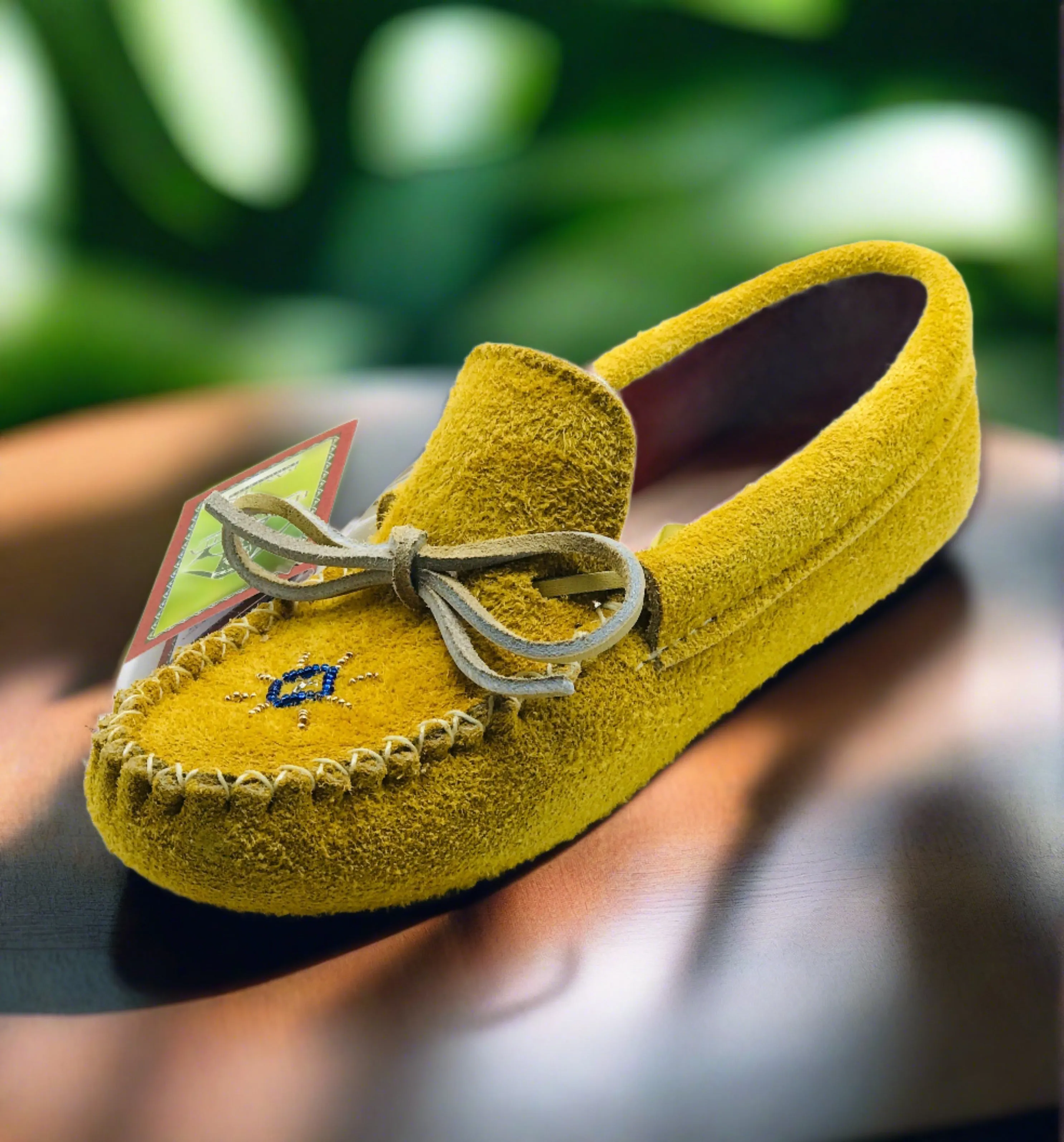 Ladies Moose Hide Suede Moccasins