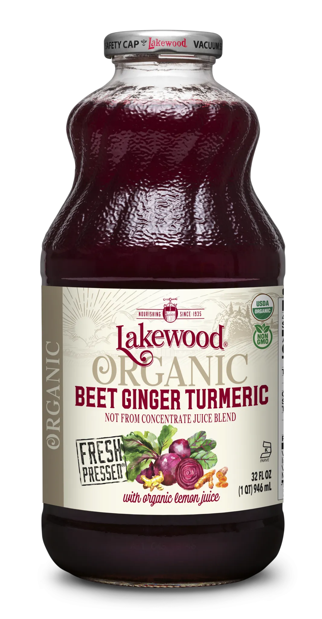 Lakewood Beet Ginger Turmeric Juice Organic 32oz