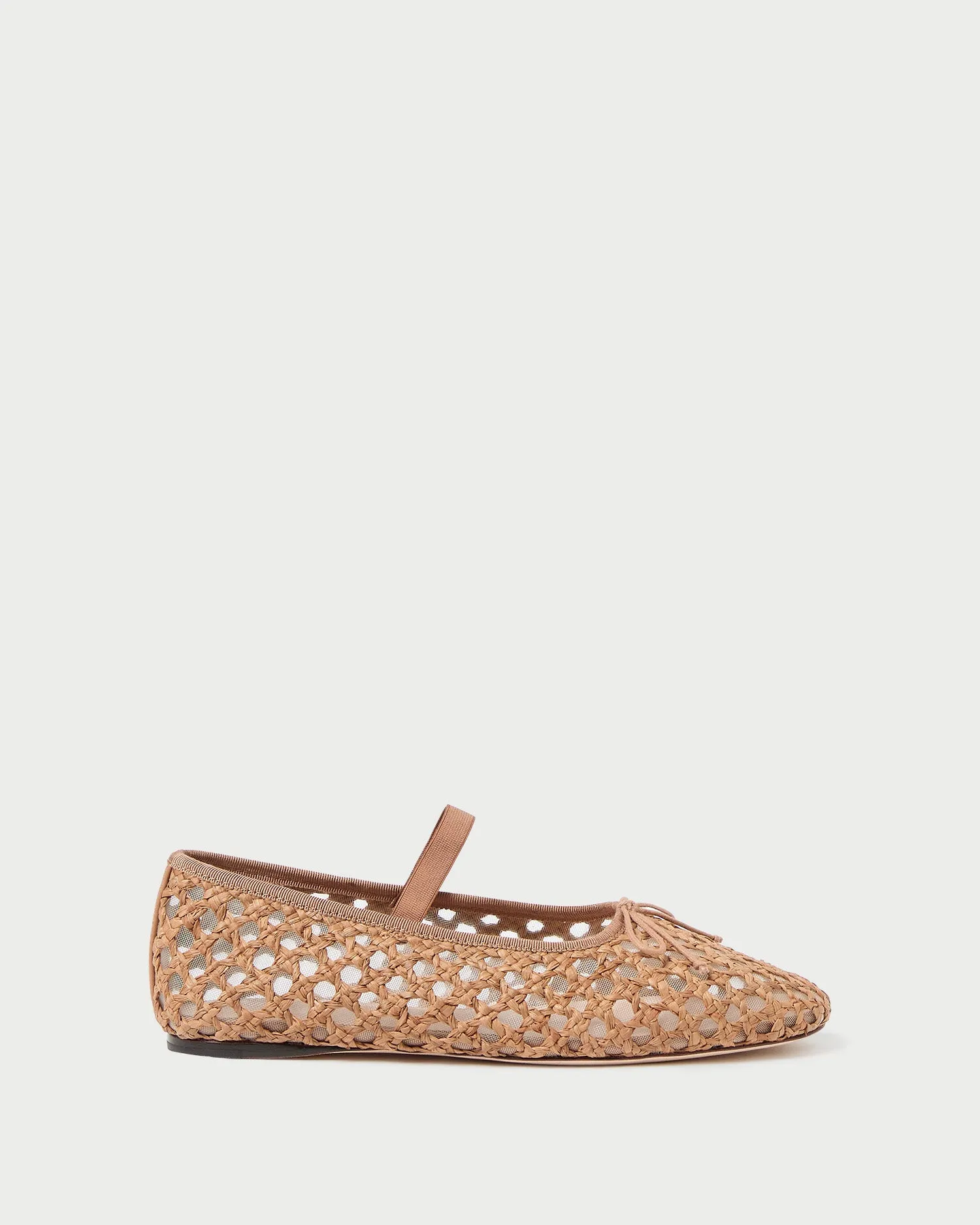 Leonie Brown Crochet Ballet Flat