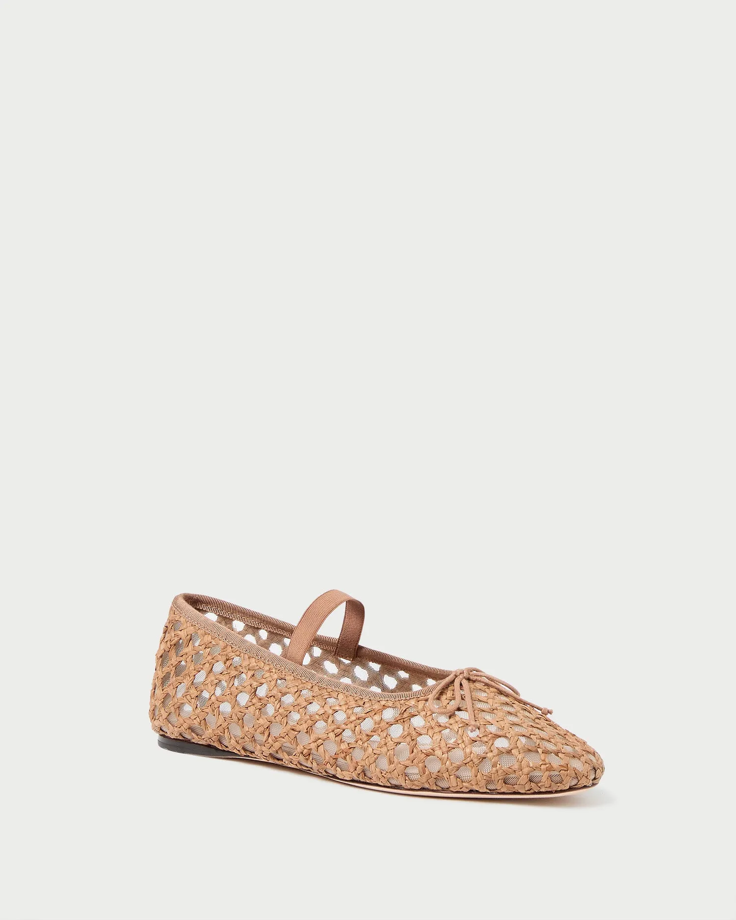 Leonie Brown Crochet Ballet Flat